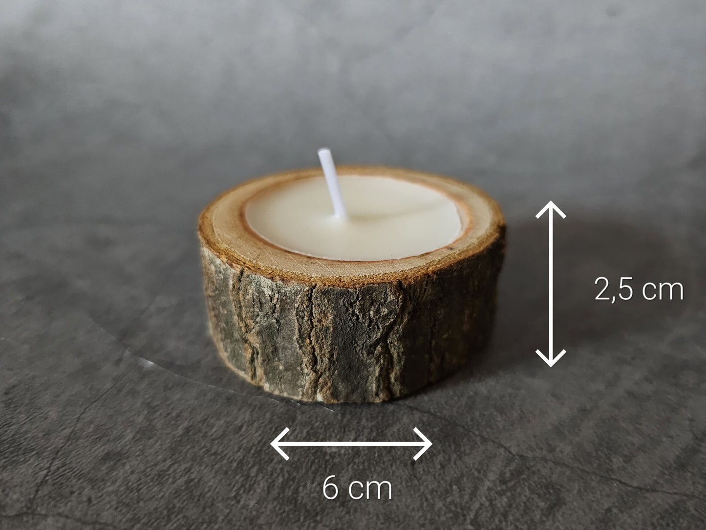 Duft-Holz-Teelicht